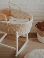 Kołyska RockingBaby biała z koszem mojżesza Ahojbaby - detale
