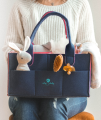 Torba na zabawki - navy blue pink