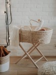 Stojak Smart naturalny do kosza mojżesza z kocykiem