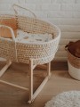 Kołyska RockingBaby lakierowana z koszem mojżesza Ahojbaby - detale